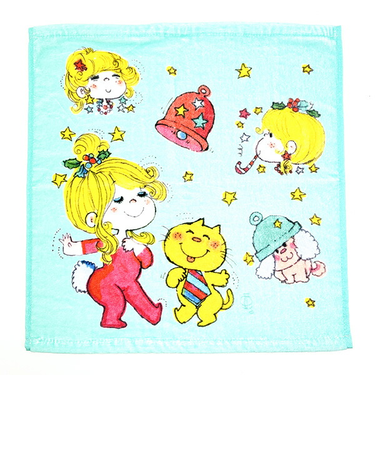 水森亜土 メリー＆ブライト ウォッシュタオル 亜土ちゃん