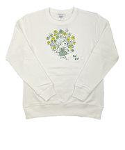 水森亜土 ハナ トレーナー(M) ホワイト アパレル 亜土ちゃん