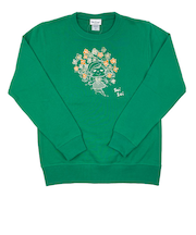 水森亜土 ハナ トレーナー(M) グリーン アパレル 亜土ちゃん