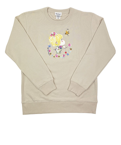 水森亜土 ヨーヨー トレーナー(M) ライトベージュ アパレル 亜土ちゃん