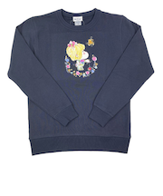 水森亜土 ヨーヨー トレーナー(M) ネイビー アパレル 亜土ちゃん