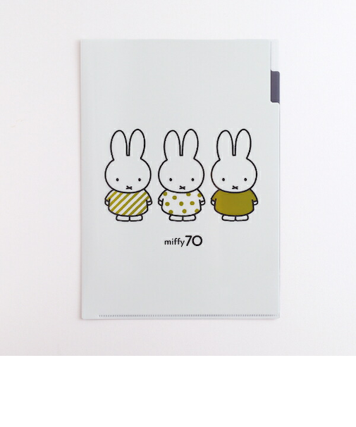 ミッフィー miffy 70th A4ポケットクリアファイル(Gold) 文具 日本製