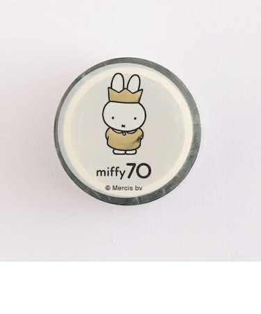 ミッフィー miffy 70th 金箔クリアマスキングテープ (Queen) 文具