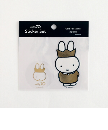 ミッフィー miffy 70th クリアステッカーセット (Queen) 文具 日本製