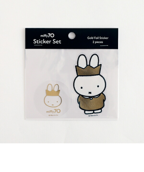 ミッフィー miffy 70th クリアステッカーセット (Queen) 文具 日本製