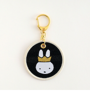 ミッフィー miffy 70th ワッペン キーホルダー(Black) 文具