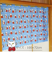 アンジー・ラ・コケット☆麗しのアンジー カフェカーテン アンジーとペンギン インテリア 72cm×100cm