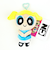 パワーパフガールズ バブルス ぬいぐるみキーリング キーホルダー