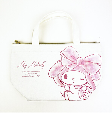 サンリオ マイメロディ 水彩ビッグリボン 保冷帆布ランチバッグ Sanrio