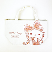 サンリオ ハローキティ 水彩ビッグリボン 保冷帆布ランチバッグ Sanrio