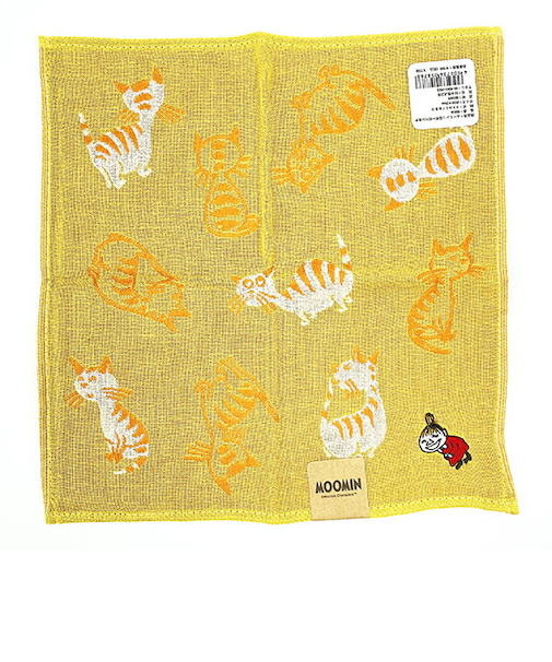 ムーミン リトルミイ＆ネコ 三重ガーゼハンカチ