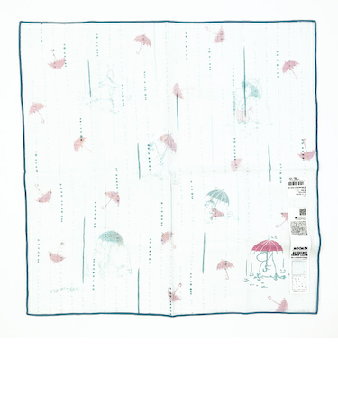 ムーミン 雨ストライブ リバーシブルランチクロス