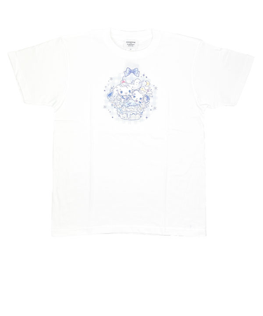 サンリオ シナモロール×こぎみゅん ドーリーミックス Tシャツ(M) ホワイト アパレル Sanrio
