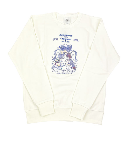 サンリオ シナモロール×こぎみゅん ドーリーミックス トレーナー(M) ホワイト アパレル Sanrio