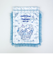 サンリオ シナモロール×こぎみゅん ドーリーミックス フリル巾着 ブルー Sanrio