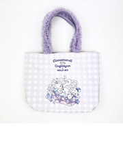 サンリオ シナモロール×こぎみゅん ドーリーミックス フリルハンドルトートバッグ パープル Sanrio