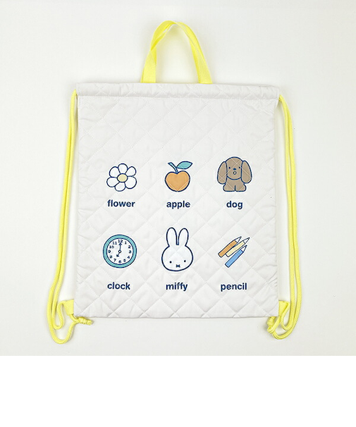 ミッフィー miffy キルトナップザック アイボリー バッグ リュック スクール キッズ