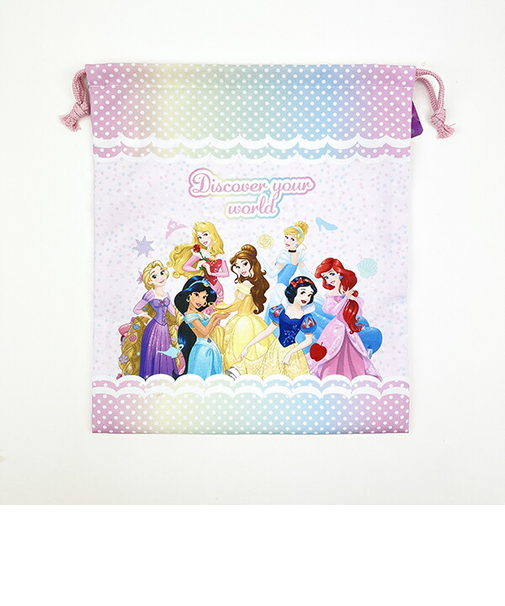 ディズニー プリンセス 巾着(大) ピンク スクール キッズ Disney