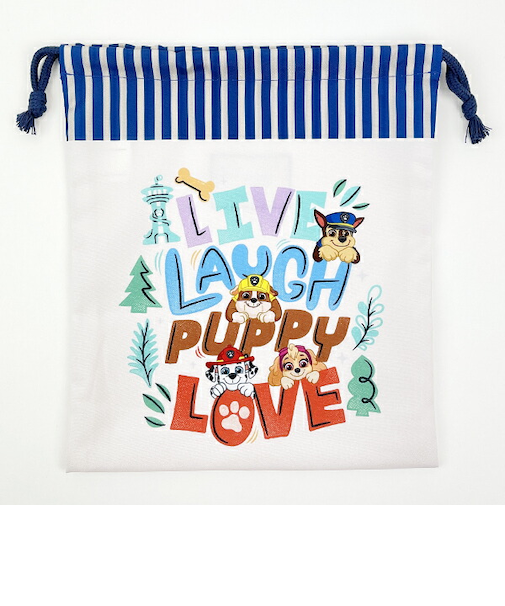 パウパトロール 巾着(中) アイボリー ランチ スクール パウパト