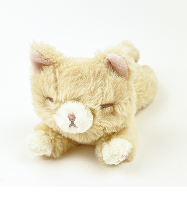 くたっとびより 茶ネコ マスコット ぬいぐるみ