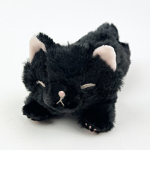 くたっとびより クロネコ マスコット ぬいぐるみ｜パーフェクト