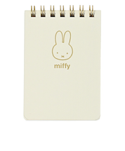 ミッフィー miffy ミニリングメモ(アイボリー) 文具 日本製