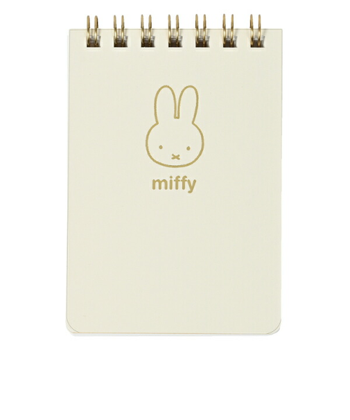 ミッフィー miffy ミニリングメモ(アイボリー) 文具 日本製