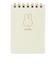 ミッフィー miffy ミニリングメモ(アイボリー) 文具 日本製