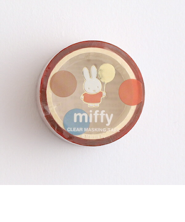ミッフィー miffy 金箔クリアマスキングテープ(toy) 文具