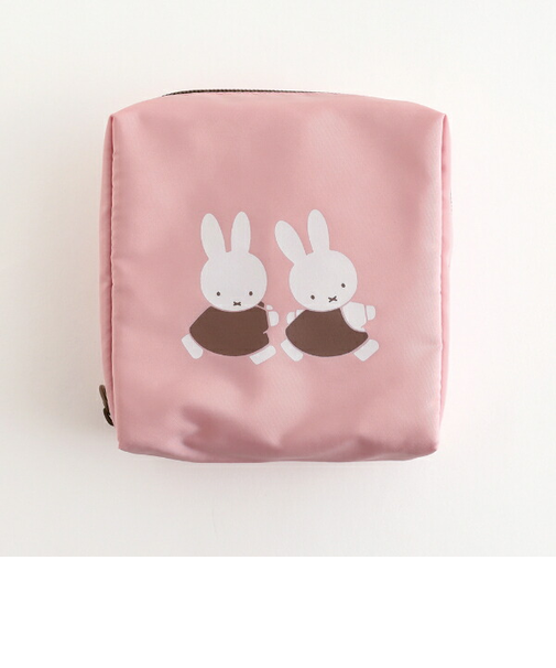 ミッフィー miffy スクエアポーチ(pink)
