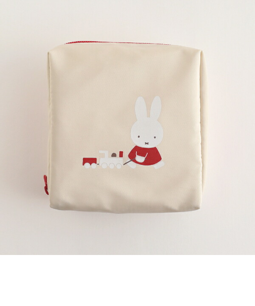 ミッフィー miffy スクエアポーチ(beige)