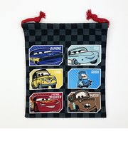 ディズニー カーズ 巾着(小) ブラック ランチ スクール Disney