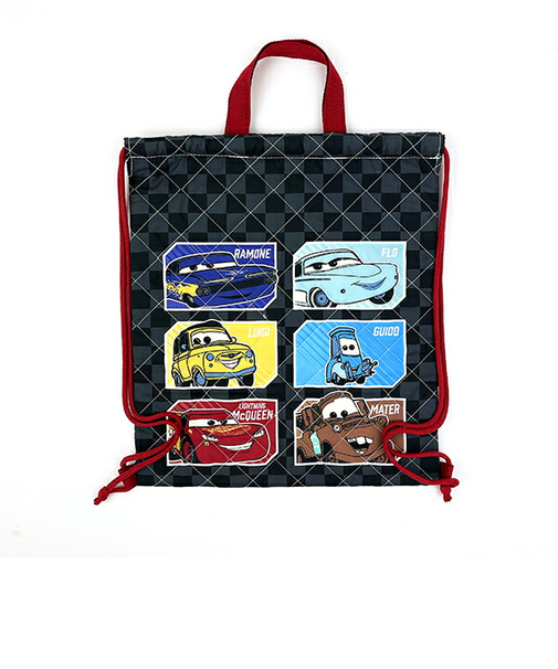 ディズニー カーズ キルトナップザック ブラック バッグ リュック スクール キッズ Disney