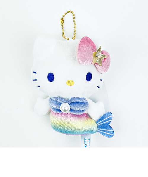 ハローキティ 人魚 ぬいぐるみ　レトロ　ヴィンテージ　オーロラピンク　貝殻 ハローキティ 人魚 ぬいぐるみ レトロ ヴィンテージ オーロラ