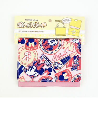 ディズニー ミニーマウス ポケットポーチ ピンク スクール キッズ Disney