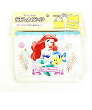 ディズニー プリンセス リトルマーメイド アリエル ポケットポーチ アイボリー スクール キッズ Disney