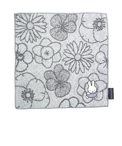 ミッフィー miffy  (グレー) ガーデンサテンシリーズ