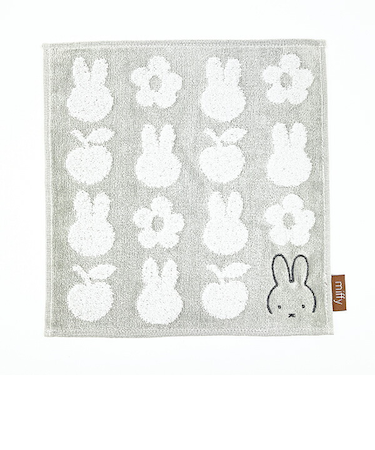 ミッフィー miffy シルエットハンカチ (グレー)