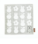 ミッフィー miffy シルエットハンカチ (グレー)