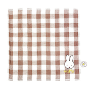 ミッフィー miffy ガーゼギンガムハンカチ (ブラウン) ストロベリー&チョコレート ベビー