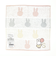 ミッフィー miffy イニシャルハンカチ(S) ピンク