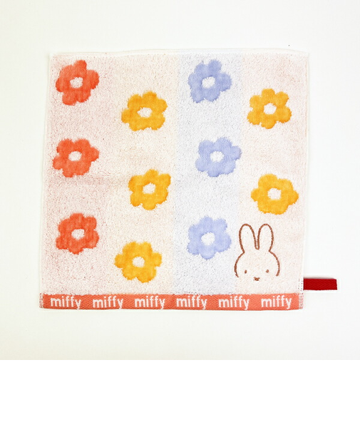 ミッフィー miffy ハンカチ (ポップ柄) フラワーポップシリーズ