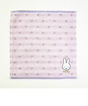 ミッフィー miffy きらきら ミニタオル (パープル) ハンカチ