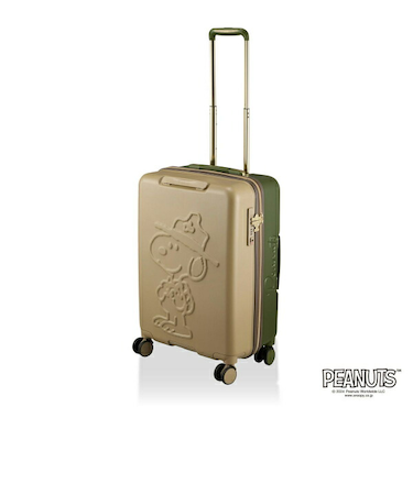 スヌーピー ビーグルスカウト ハピタス スーツケース(55L) カーキ SNOOPY