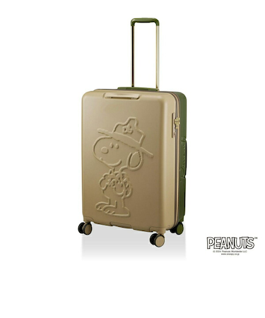スヌーピー ビーグルスカウト ハピタス スーツケース(75L) カーキ SNOOPY