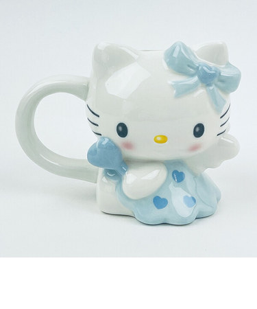 サンリオ ハローキティ エンジェル ダイカットマグカップ(ブルー) Sanrio