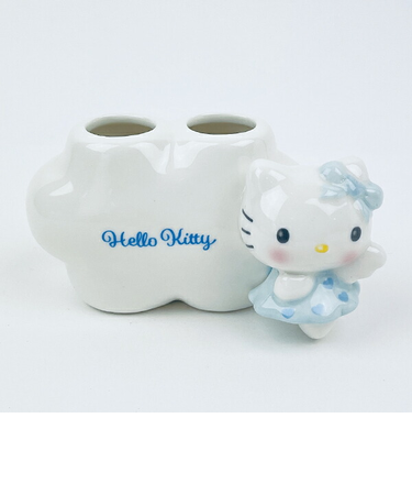 サンリオ ハローキティ エンジェル ペア歯ブラシスタンド(ブルー) Sanrio