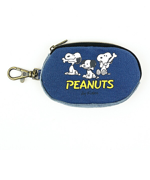 スヌーピー 75th スマートキーケース ブルー カー用品 75周年 SNOOPY