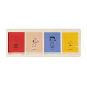 スヌーピー カラーキャラクター ロングマット(45×120cm) PEANUTS 75th SNOOPY