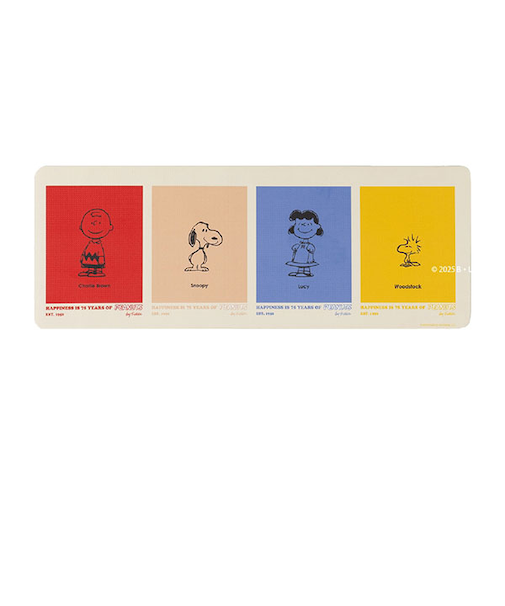 スヌーピー カラーキャラクター ロングマット(45×120cm) PEANUTS 75th SNOOPY